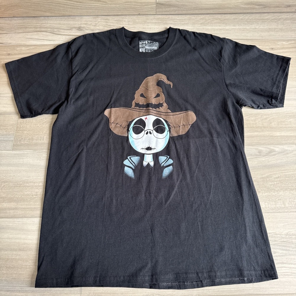 Nightmare Before Christmas T Shirt‎ Men's L Short Jack Skellington Harry Potter
